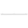 Top Light Rosone Rettangolare Metallo Bianco 3 Fori 60X4Cm