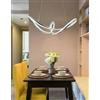 Generico UNIVERSO LAMPADARIO LED INTRECCIATO A FIOCCO A SOSPENSIONE 60WATT TRIPLA COLORAZIONE DI LUCE