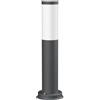 ledscom.de Paletto luminoso PORU antracite per esterni, rotondo, 39 cm, incl. lampada E27, classe di efficienza energetica A, smerigliato (bianco caldo, 4W, 935lm)