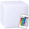 Europalamp Cubo decorativo LED multicolore - senza fili - design elegante (60 cm, cubo) [classe energetica F]