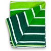 Tex family TELO MARE in spugna puro cotone MULTIRIGA Verde misura grande cm. 90 X 165 e zaino spiaggia
