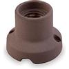 AMARCORDS - Plafoniera in porcellana attacco e27 base applique portalampade vintage colore KAKI