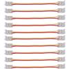 Jwthee 10 connettori per strisce LED, connettore per strisce LED a 3 pin da 8 mm, forte compatibilità, connettori per strisce LED Cob, kit di connessione estensione terminale senza