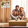WERWAES Decorazione da Tavolo in Acrilico 2D Stile Cartone Animato - Personalizzabile con Foto e Testo, Idea Famiglia, Amici e Coppie