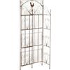 CLP Étagère Pieghevole Mia in Ferro I Scaffale Libreria Decorativo 4 Ripiani H 153 CM I Scaffale Cucina Étagère Rustico A Muro, Colore:Antico Marrone