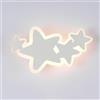 GUANSHAN Lampada da parete a LED a forma di nuvola bianca, stile cartone animato, per cameretta dei bambini, luce notturna decorativa, per camera da letto, soggiorno, scale, 3 luci