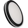 TEKHOME Plafoniera LED IP65 29W CCT 3000K-4000K-6500K Ø235mm, Lampada da Soffitto per Interno/Esterno, Ultra Luminosa 3940LM, Colore Nero/Bianco, ESS-02 (NERO)