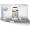 BEFA NATUR Cuscino in piuma 50 x 70 cm (2 pezzi), cuscino a 3 camere, 90% piumino e 10% cuscino in piuma, peso 760 g, con allergie (NOMITE), benessere degli animali (DOWNPASS), classe Oeko-TEX 1