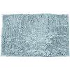 ele ELEOPTION Soft Shag Tappetino da Bagno Tappeto Cucina Porta Piedi Zerbino Striscia Antiscivolo Zerbino Assorbente Tappetini da Bagno Doccia Shaggy Carpet - 60 x 90 cm, Blu