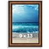 Victor cornice portafoto "David" marrone 9x13 cm - profilo: 14 x 17 mm - vetro acrilico - design moderno - decorazione shabby chic