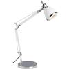 Brilliant lampada Octavia lampada da tavolo cromo/bianco | 1x A60, E27, 40W, adatto per lampade normali (non incluse) | Scala da A ++ a E | Con interruttore a cavo