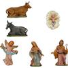 ICE TOYS ICETOYS Statuette Presepe Tradizionali, Set 6 Pezzi Re Magi, 8-15 cm, Dipinte a Mano, Multicolore, Made in Italy (SET 2, 18CM)
