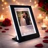 PV Grafik Targa Spotify Personalizzata con Foto e Dedica - Cornice Led Regalo San Valentino per Lui e Lei, Regalo Fidanzato Fidanzata, Idea Romantica per Coppia(Nera)