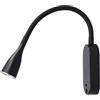 Lindby Applique a LED 'Enna'con USB (Moderno) colore Nero, ad es. Cucina (1 luce, lampadina inclusa) di Lindby | applique a LED, applique