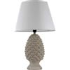 MAURY'S IL NUMERO UNO DEL RISPARMIO MAURY'S LAMPADA LUMETTO CON DESIGN A PIGNA E PARALUME BIANCO (52 cm, Tortora)