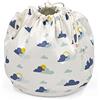 Stokke MuTable Borsa Portaoggetti, Clouds - Versione 2023 - Per giocattoli di piccole e medie dimensioni - Realizzata in morbido cotone + rete traspirante - Lavabile in lavatrice