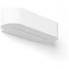LEDKIA LIGHTING Applique da Parete Gesso Illuminazione Doppia Luce Lonjong Bianco R7S