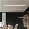 TZSMUM LED Lunga Plafoniera con Telecomando Plafoniere 2700K-6500K Dimmerabile Lampade da Soffitto Alluminio Lineare Tricolore Temperatura Dimmerabile Moderna Soffitto Soggiorno (Bianco,200cm)
