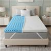 Dream Materassi DREAM Topper Singolo 80x190 Memory Foam alta densità altezza 5.5cm Certificato Dispositivo Medico - Topper Letto Singolo Traspirante con Rivestimento Sfoderabile Argento Antibatterico - Made in Italy