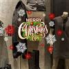 kina - UVNT0057 Vetrofanie Natalizie Adesivi Decorazione Vetrine Negozi Trasparente Removibile Riposizionabile - Ghirlande Natale Ing Merry Christmas Buone Feste Happy New Year 90x35 cm