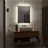 Alasta Lisbona 100x200cm, Specchio Bagno LED, Specchio da Parete con Luce Bianco Neutro, Design Moderno, Specchio Illuminato