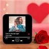 Wanapix | Calamita musicale personalizzata | Magnete da Frigorifero con Foto | Regalo Canzoni/Lettore Musicale | Personazzabile per Lei | Canzone