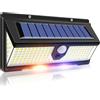 MF artSHOP Lampada Solare da Esterno, 190 SMD LED, Sensore di Movimento, Crepuscolare, Pannello Solare, Luce Emergenza Impermeabile IP65, Faretto Per Giardino, Garage, Patio 4 Modalità