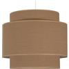 youngDECO® Paralume Lampadario a Sospensione Ø38 cm - Lampada a Sospensione 2xE27 - Abat Jour in Tessuto - Lampadari Camera da Letto, Soggiorno e Bambini Cameretta. Prodotto nell'UE