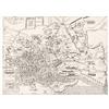 Artery8 Map Ligorio 16th Century Ancient Rome City Plan Extra Large XL Wall Art Poster Print Carta geografica Antico Roma Città Parete Stampa poster