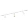 Ledvion Sistema di Binario 1m Monofase Bianco 3 faretti senza GU10