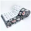 baby idea - Copertina Neonato Invernale Di Alta Qualità Calda e Morbida Con Profilo Ricamato a Mano Copertina Pile Lettino Made In Italy (135 X 110, Orsetto Grigio)