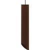 L+ Lampada a Sospensione Cilindro Tagliato GU10 da Soffitto Metallo Verniciato Nero (Corten, Ø40)