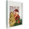 BD ART 3D Box Cornice per Foto 30x40 cm Profonda 3 cm Cornice Foto con Foglio Plexiglass Trasparente - Bianco Passe-partout 21x30 A4 Bianco Decorazioni Fai da Te