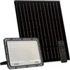 damastoreitalia Faro LED da esterno con pannello Solare 300W IP66 con Telecomando Luce Regolabile fredda calda naturale 3000K/4000K/6500K Sensore Crepuscolare (300W)