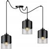 Light Home LH Light-Home Spider Roma Lampadario a Sospensione - Lampadario Ragno per Soggiorno Camera da Letto e Cucina - Lampade a Sospensione in Metallo e Vetro con Paralume Moderno - 3 Luce - E27