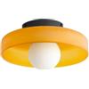 OXFUZZ Lampadari da soffitto moderni per corridoio di metà secolo, grande, bianco, arancione, verde, in vetro, per cucina, vicino alla lampada da soffitto, applique da parete per camera da letto vintage, il