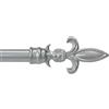 emmevi Bastone Tenda Ferro Estendibile 120-210 Cm A Muro Asta Scorritenda Binario Anelli Staffe Viti Grigio