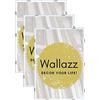 Wallazz 3 Cornici Foto 70x100cm - Set Cornici da Parete. Pannello frontale in Crilex, Fondo in MDF - Ideale per Documenti, Poster, Pergamene, Diplomi, Laurea, Quadri Moderni, Maglie da calcio