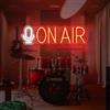 Xusdamyj On Air - Targa al neon a LED per Podcast Studio Streaming Cool LED | Cartello decorativo da parete per sala giochi, decorazione acustica per club musica, studio