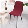SUIOKPO Coprisedie con Schienale 1/2/4/6/8 Pezzi Elasticizzato, Nordico Sedia Scandinave Fodere Coprisedia per Sala da Pranzo Copertura per Soggiorno, Cucina, Casa Décor, Hotel, Festa,Rosso,4 PCS