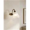 Generico Applique moderno in ottone brunito spazzolato contemporaneo a 1 luce Giusi brunito per bagno corridoio camera lampada da parete