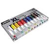 PEBEO Pébéo - Olio Fine XL Astuccio 10 tubetti da 20 ml assortiti e pennello - Valigetta colori a olio e pennello - Kit colori a olio multisuperfici - 10 tubetti da 20 ml