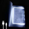 Generico Multifunctional LED Flat-Panel Night Vision Reading Lamp, Flat Book Lights for Reading At Night in Bed, Portable Clip-on Led Reading Light, Usb Rechargeable Book Light (1Pc)