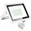 ARRANCIO Faretto LED da Esterno, Proiettore LED da 50 W con Chip LUMILEDS, Cornice Bianco, Luce Fredda 6500 K, 3000 lumen, Indice di Protezione IP65 (B50W, FR)