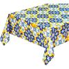 Generico Tovaglia Plastificata Rettangolare Antimacchia, Copritavolo Quadrato Moderno in PVC, Per Decorazioni Casa, Giardino, Feste di Compleanno (140_x_160_cm, Maiolica azzurra)