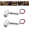 Tonysa Mini Faretto a LED da 2 Pezzi DC12V 1W Angolo di 30 ° Luci D'accento per Interni Vetrina per Gioielli Luce Spot per Armadietto KTV Scaffale Corridoio (luce bianca)