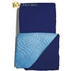Home Tresor - Trapuntino Letto da una Piazza e Mezza Copriletto Primaverile - Estivo Tinta Unita Double-Face in Morbida Microfibra | Copriletto Trapuntato Colore Blu/Azzurro