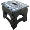 Generico Sgabelli per camerette bagno cucina giardino per bambini e adulti in PVC con maniglia portata fino 150 kg (21 x 17 x 18 cm, Nero)