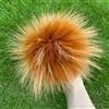 SUKORI 2 Pezzi Pompon in Pelliccia di Volpe Naturale Pompon in Pelliccia per Berretti Cappello Pompon in Pelliccia Fai da Te per Berretti Borse Accessori Sciarpa