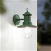 Lindby Applique da esterni dimmerabile (Country) colore Verde, in Metallo applique lampada LED outdoor per facciata/parete terrazzo e balcone